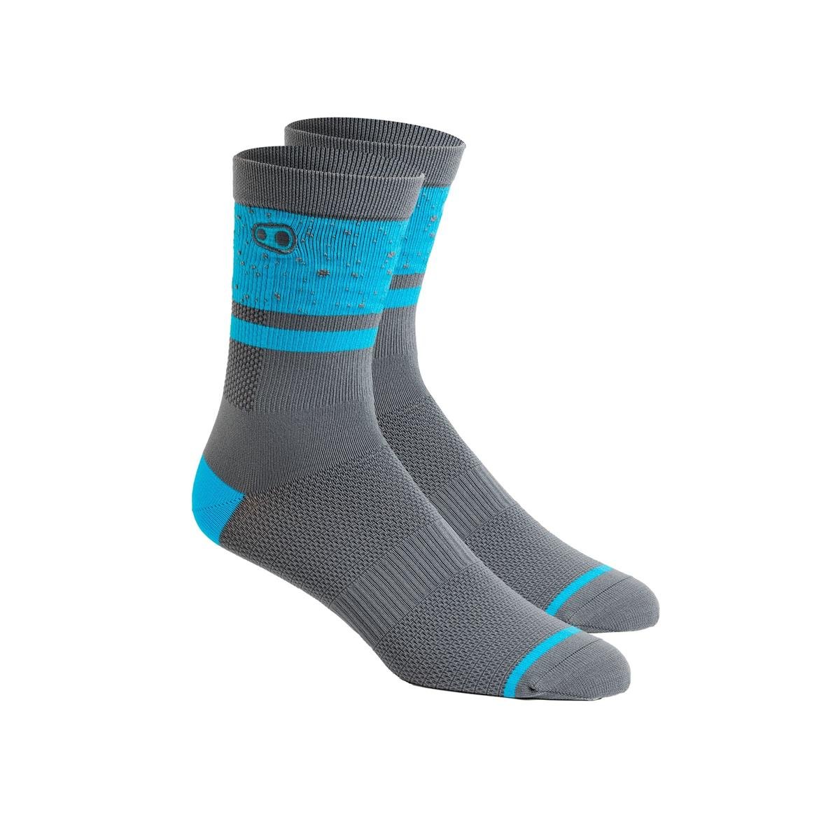Crankbrothers Socks Icon - Splatter Limited Edition Black/Blue
