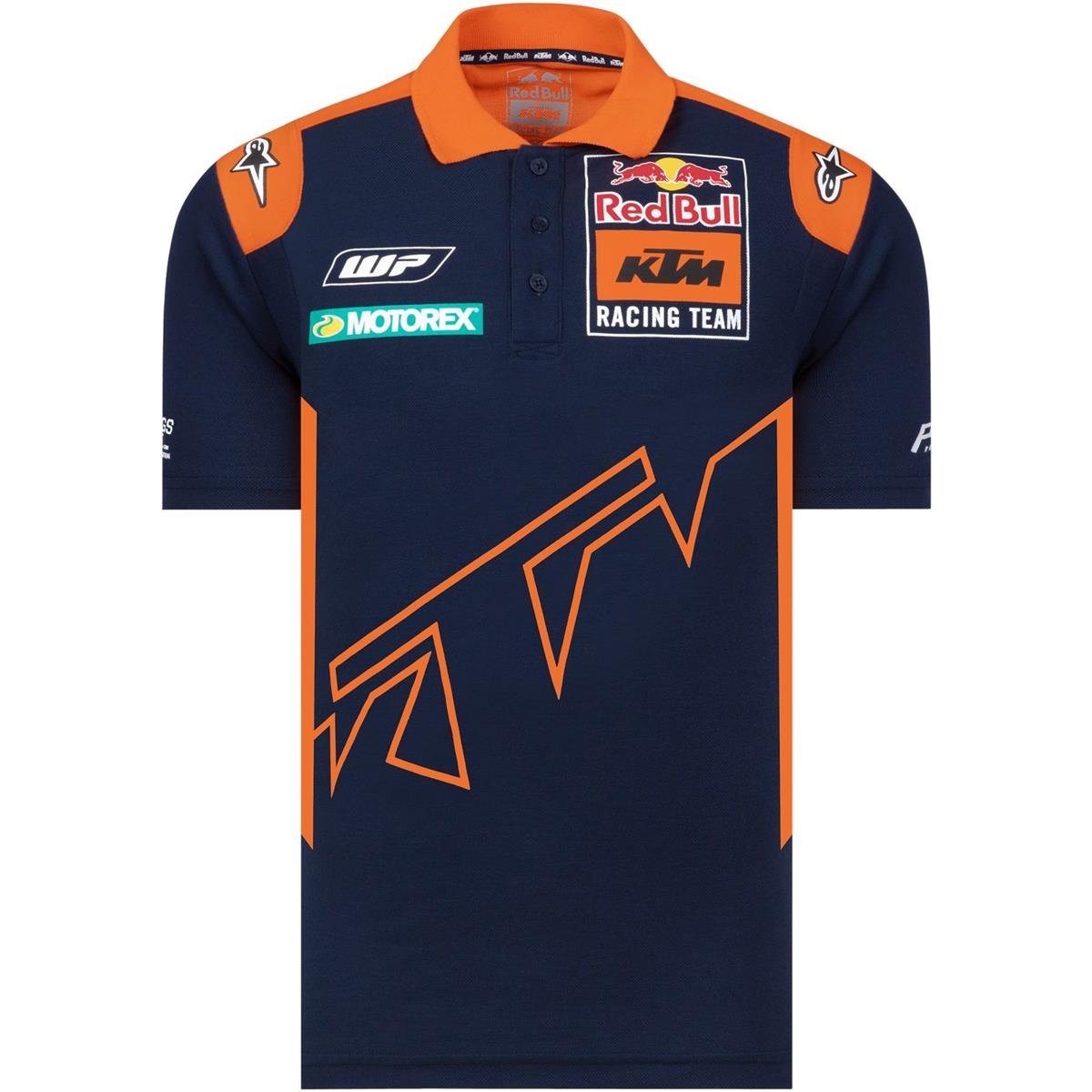 auteursrechten beweging materiaal Red Bull Polo Shirt KTM Official Teamline Navy/Orange | Maciag Offroad