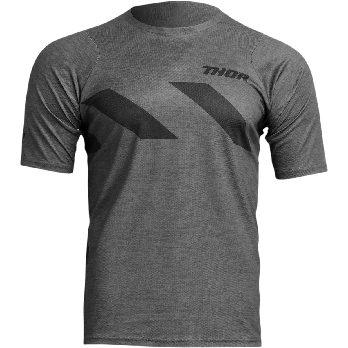 Thor MTB Jersey Short Sleeve Assist Hazard - Charcoal/Heather