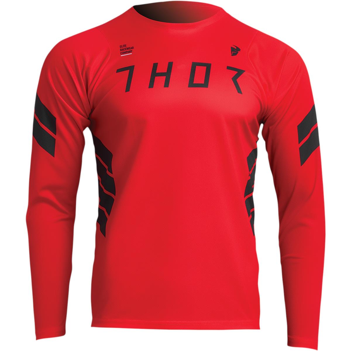 Thor MTB Jersey Long Sleeve Assist Sting - Red/Black