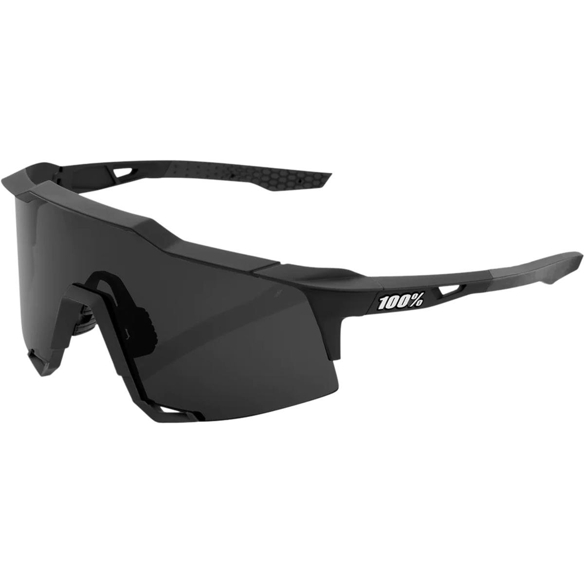 100% MTB-Sportbrille Speedcraft Soft Tact Black - Smoke Lens
