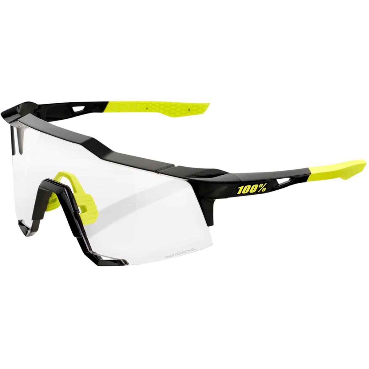 100% MTB Sport Glasses Speedcraft Gloss Black - Photochromic Lens