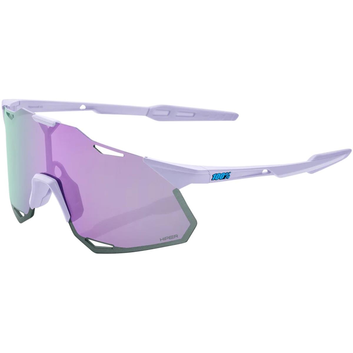 100% MTB Sport Glasses Hypercraft XS Soft Tact Lavender - HiPER Lavender Mirror Lens
