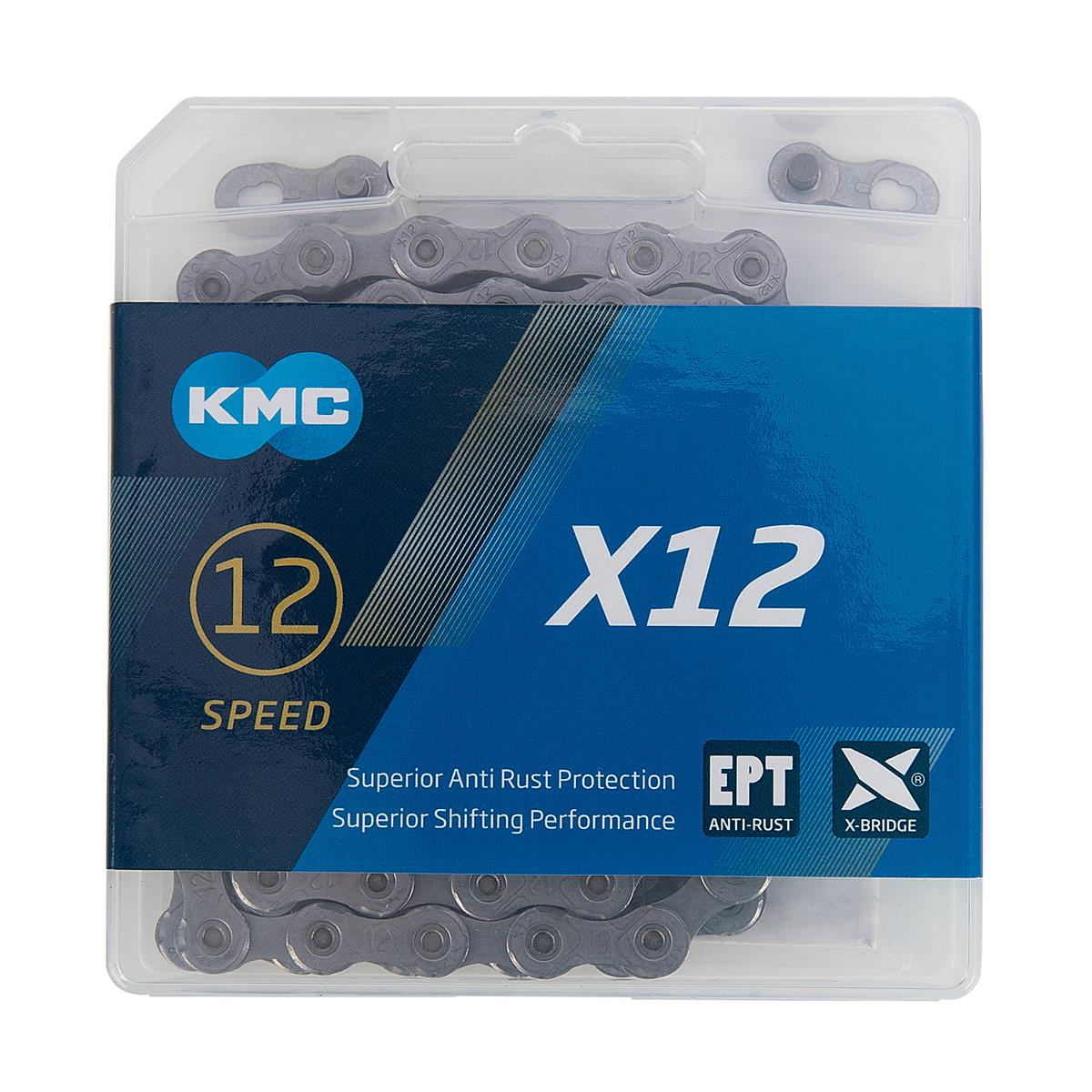 KMC Chaîne VTT X12 EPT 12-V, 126 Maillons