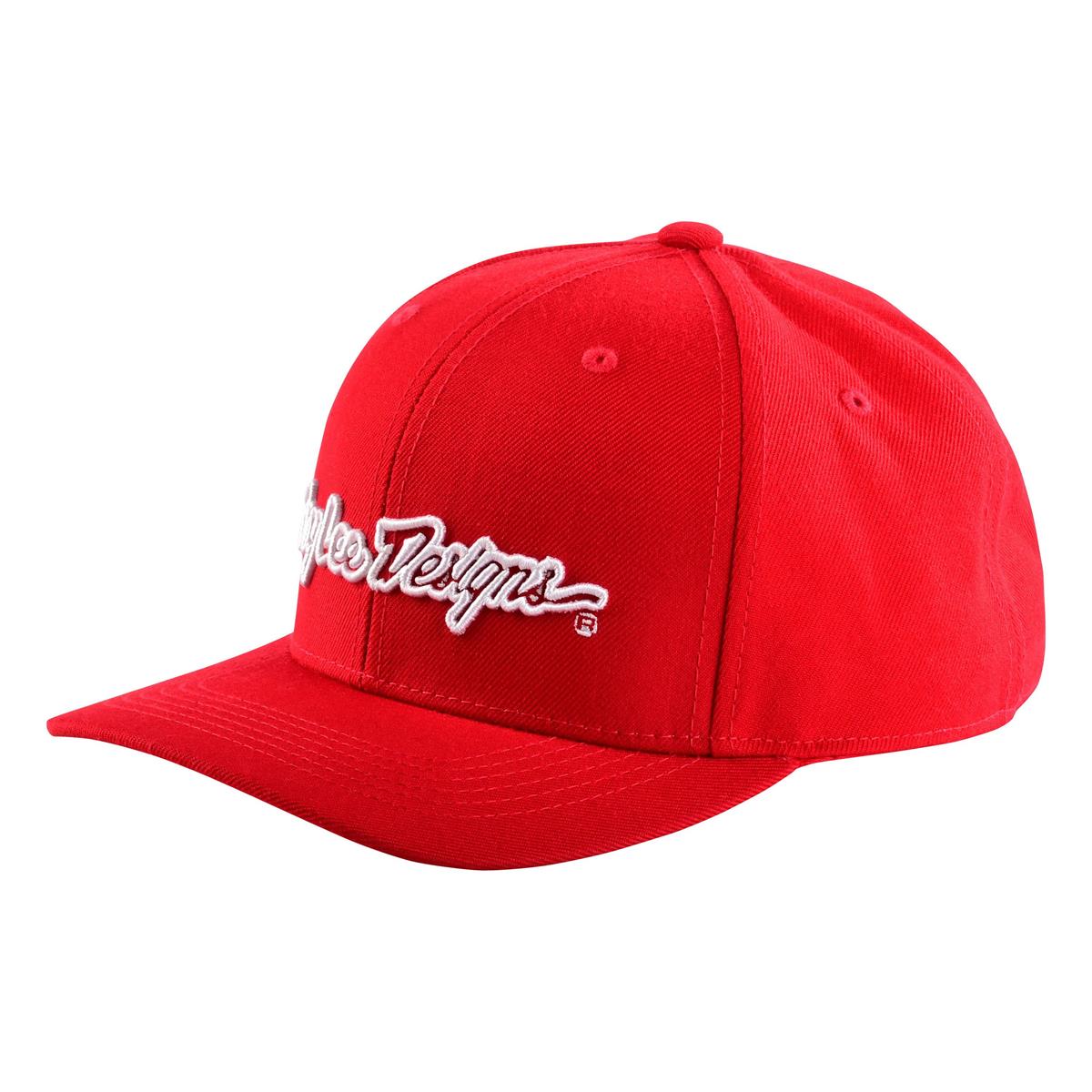 Troy Lee Designs 9Fifty Snapback Cap Signature Rot/Weiß