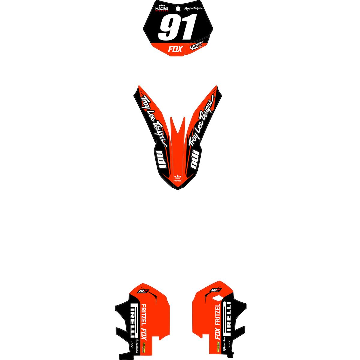 Maciag Offroad Dekor-Kit Race 17 KTM SX-F 450 11-12