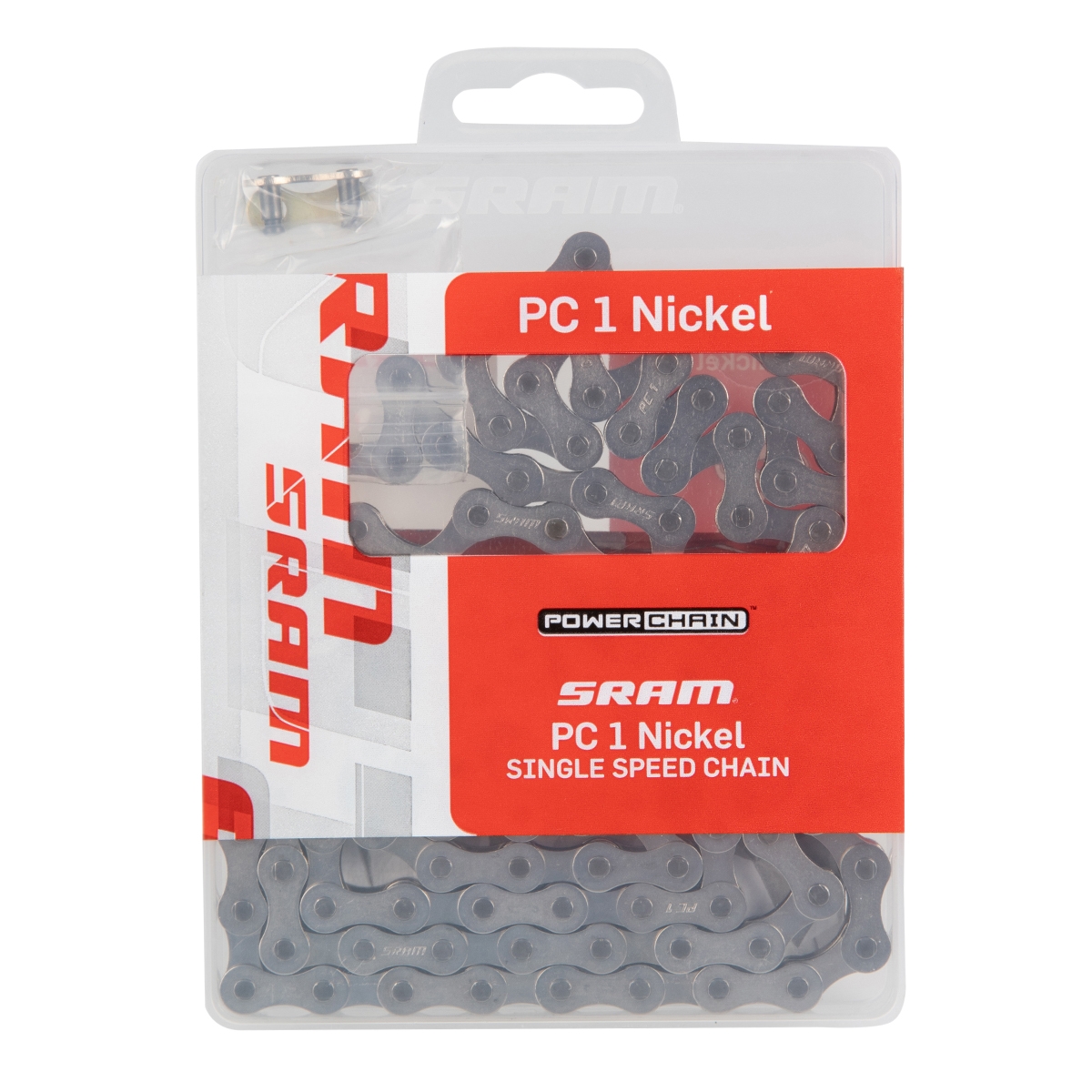 SRAM MTB-Kette PC 1 Nickel, 114 Glieder, 1/2 x 1/8