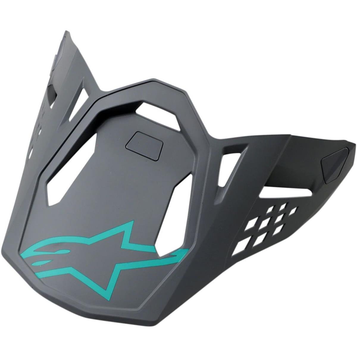 Alpinestars Helmet Visor Supertech S-M8 Radium - Matte Gray/Teal