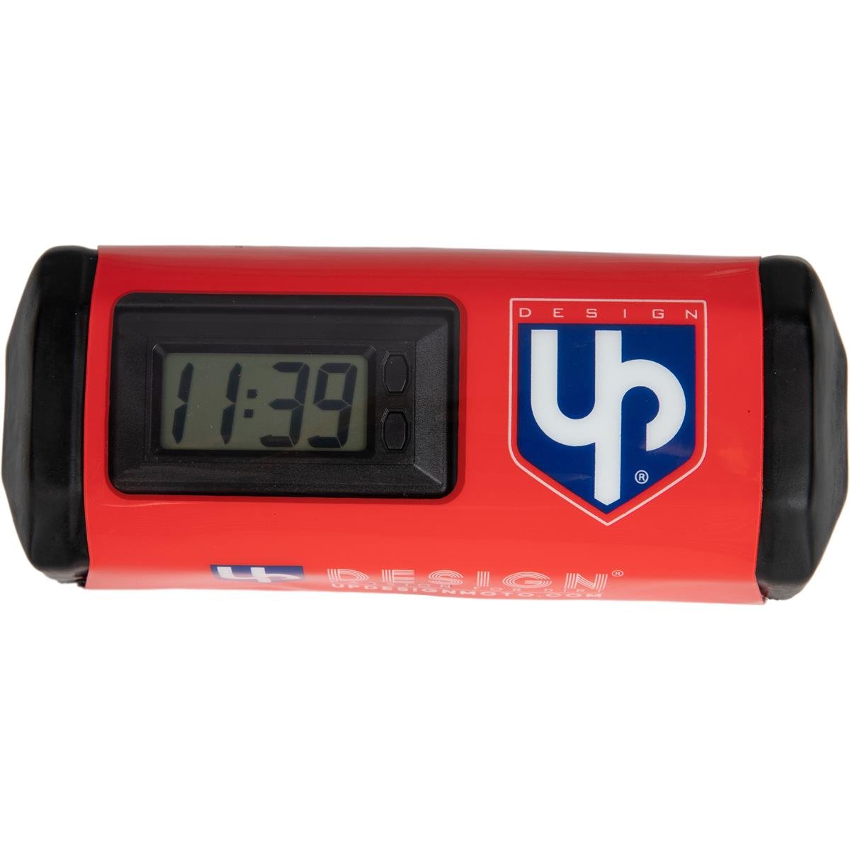 UPDESIGN Bar Pad Motocross Red, with clock