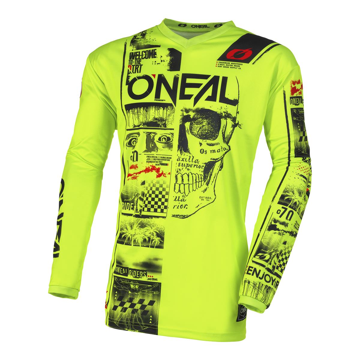 O'Neal Kids MX Jersey Element Attack V.23 - Neon Yellow/Black