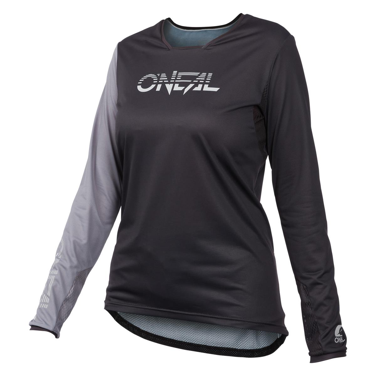 O'Neal Girls MTB Jersey Long Sleeve Element FR Hybrid V.23 - Black/Gray