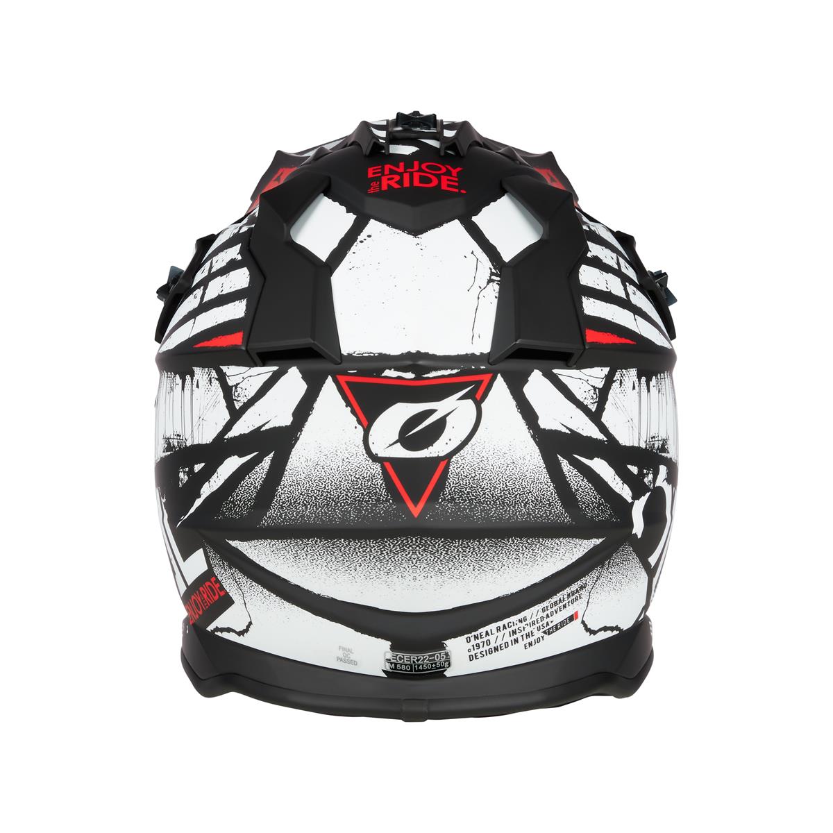 O'Neal MX Helmet 2SRS Glitch V.23 - Black/White