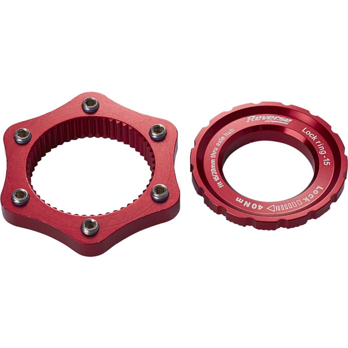 Reverse Components Center Lock Adapter  Red