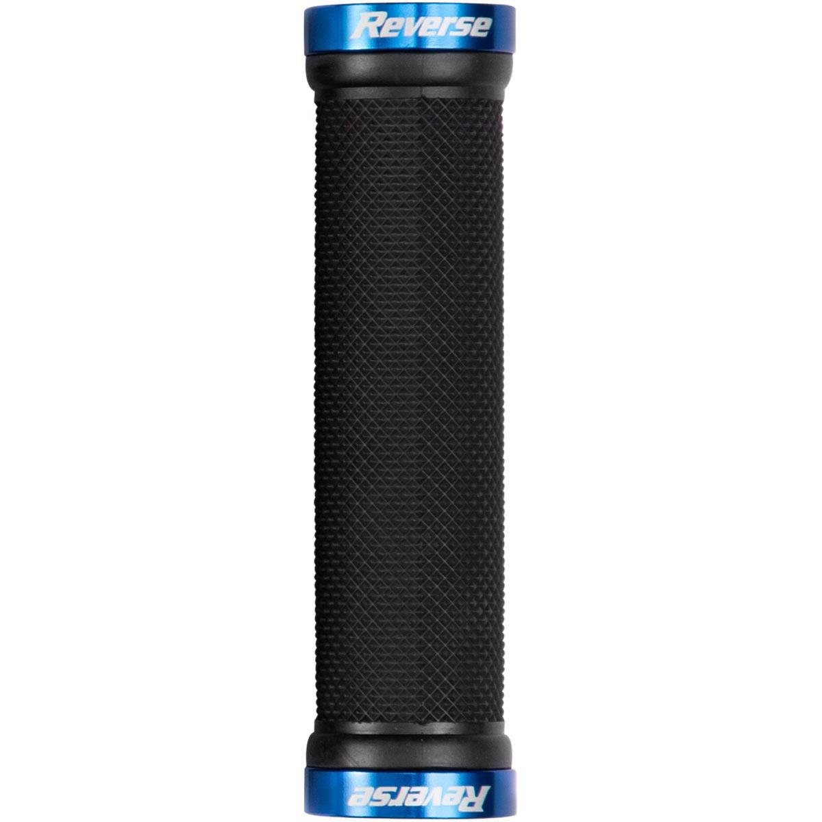 Reverse Components MTB Grips Classic Lock-On System, 28 x 130 mm, Black/Blue