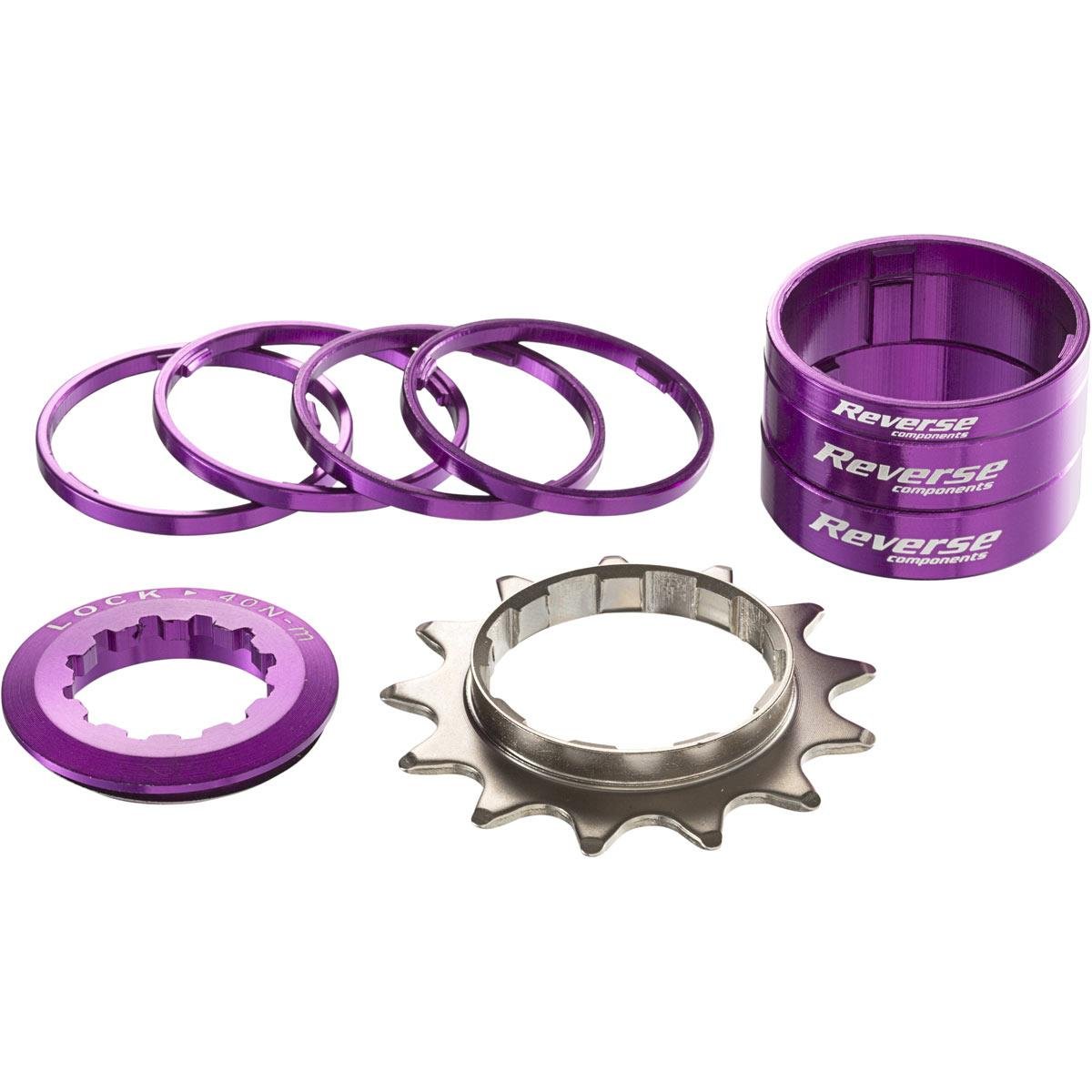Reverse Components Singlespeed Conversion Kit  Purple, 13 Teeth