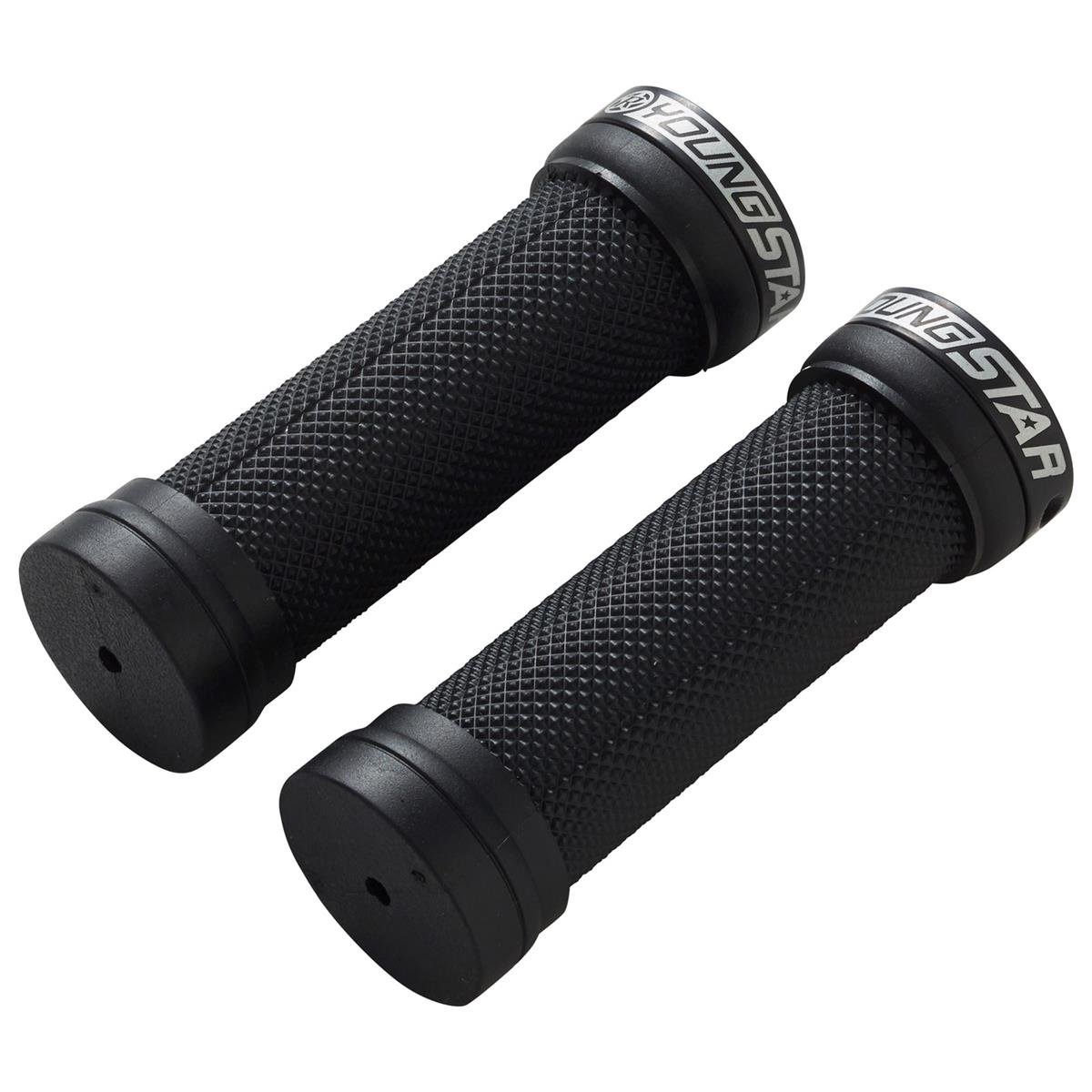 Reverse Components Kids MTB Grips Youngstar Single Lock-On System, 28 x 98 mm, Black/Black