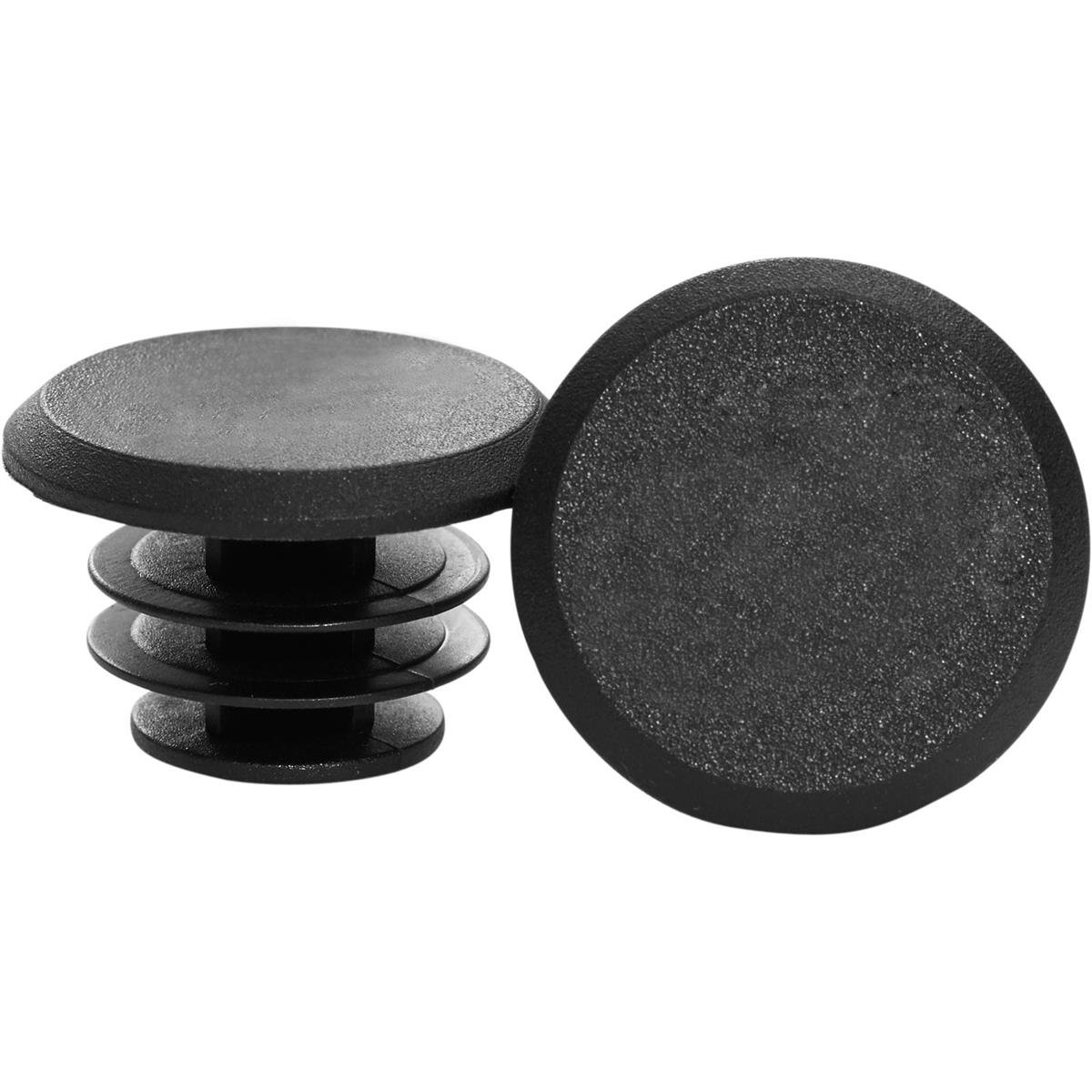Reverse Components End Plugs for Lock-On Grips  Black, 2 pieces
