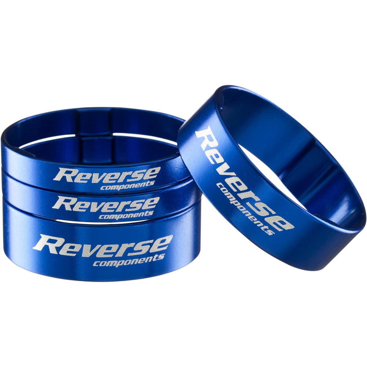 Reverse Components Kit Distanziali Serie Sterzo Ultra-Light Blu