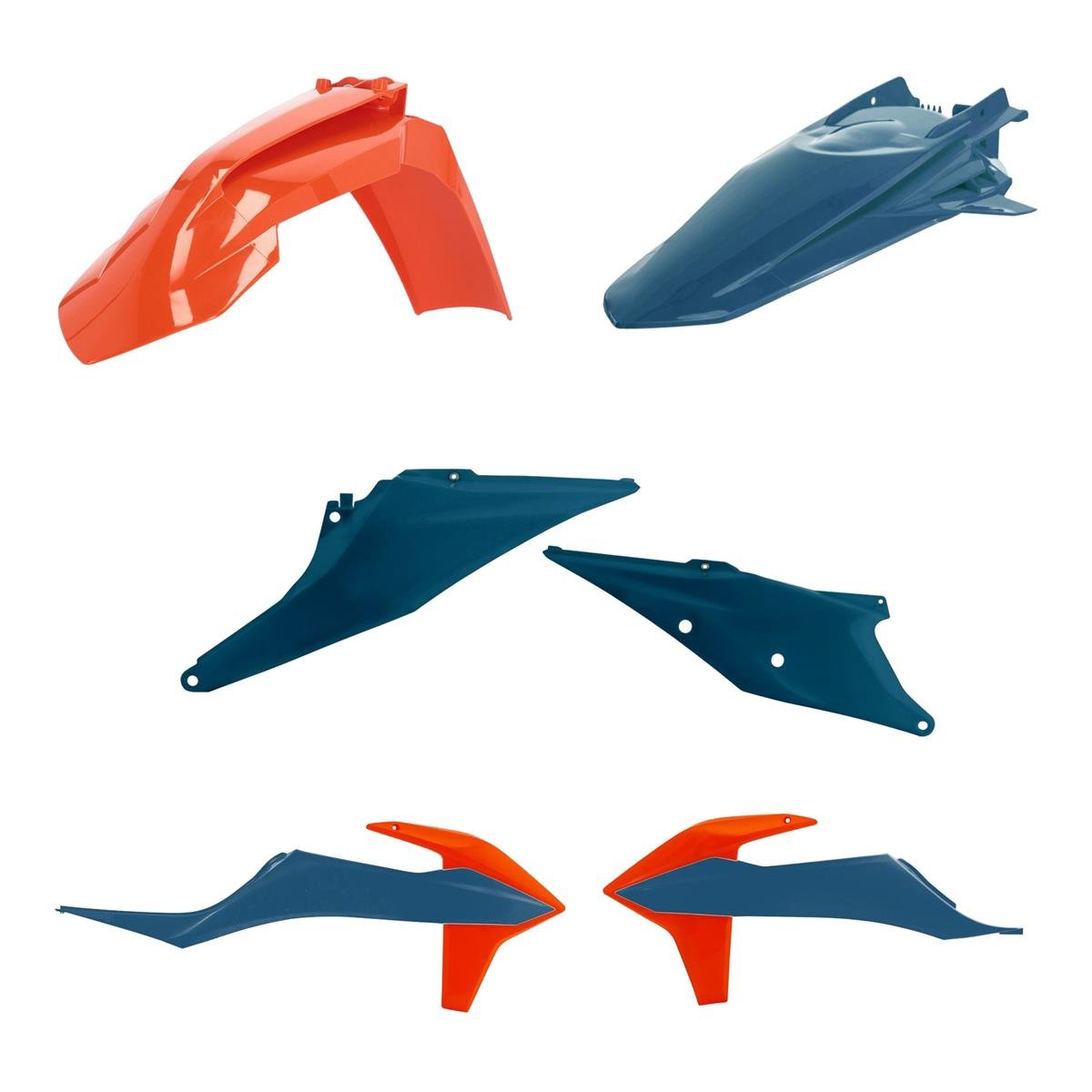 Acerbis Plastic Kit  KTM EXC/EXC-F 20-, Blue/Orange