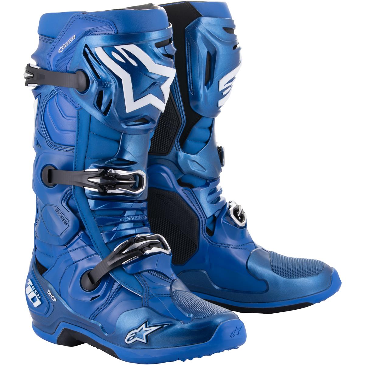 Alpinestars Motocross-Stiefel Tech 10 Blau/Schwarz