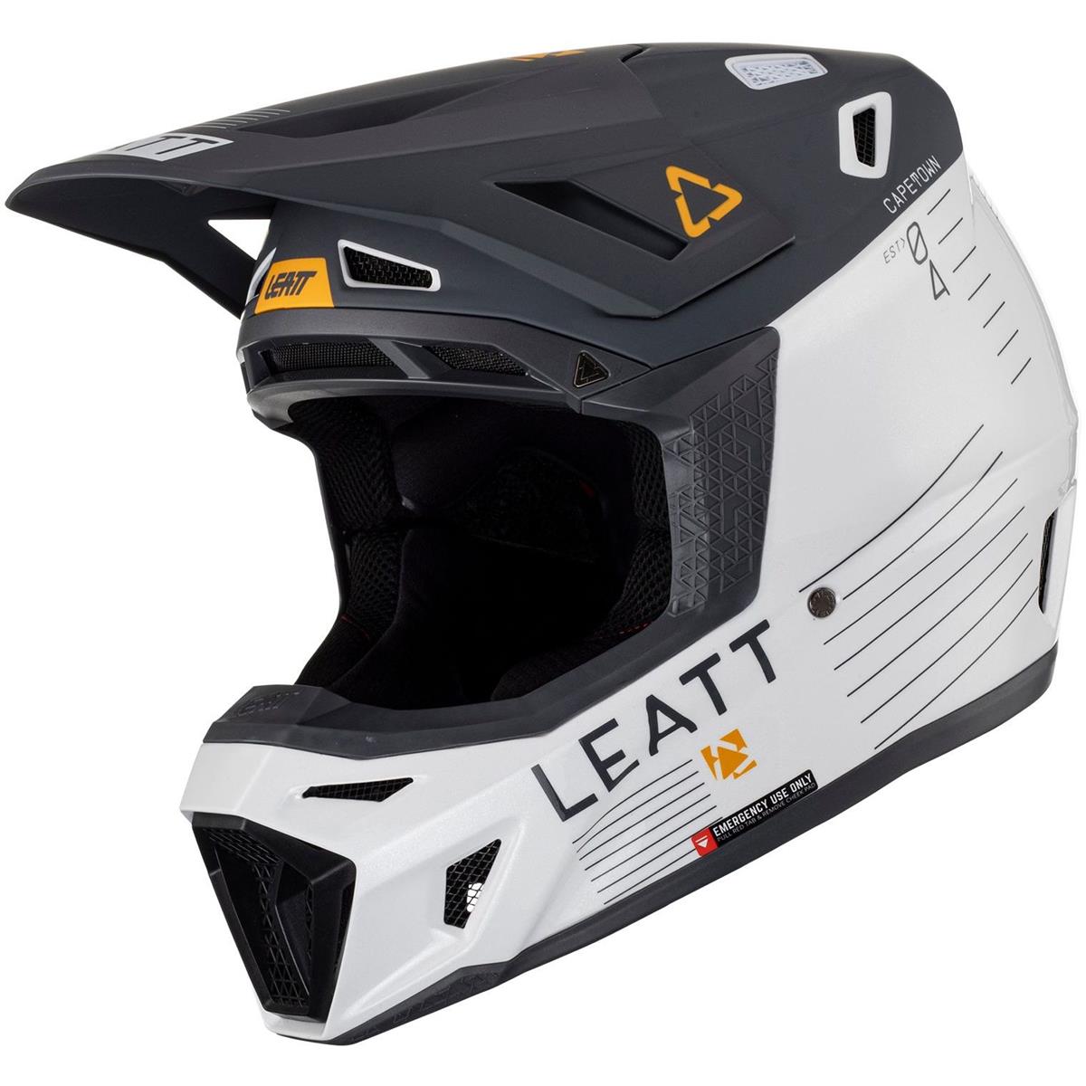 Leatt Kit Casco MX con Maschera Moto 7.5 V24 Stealth