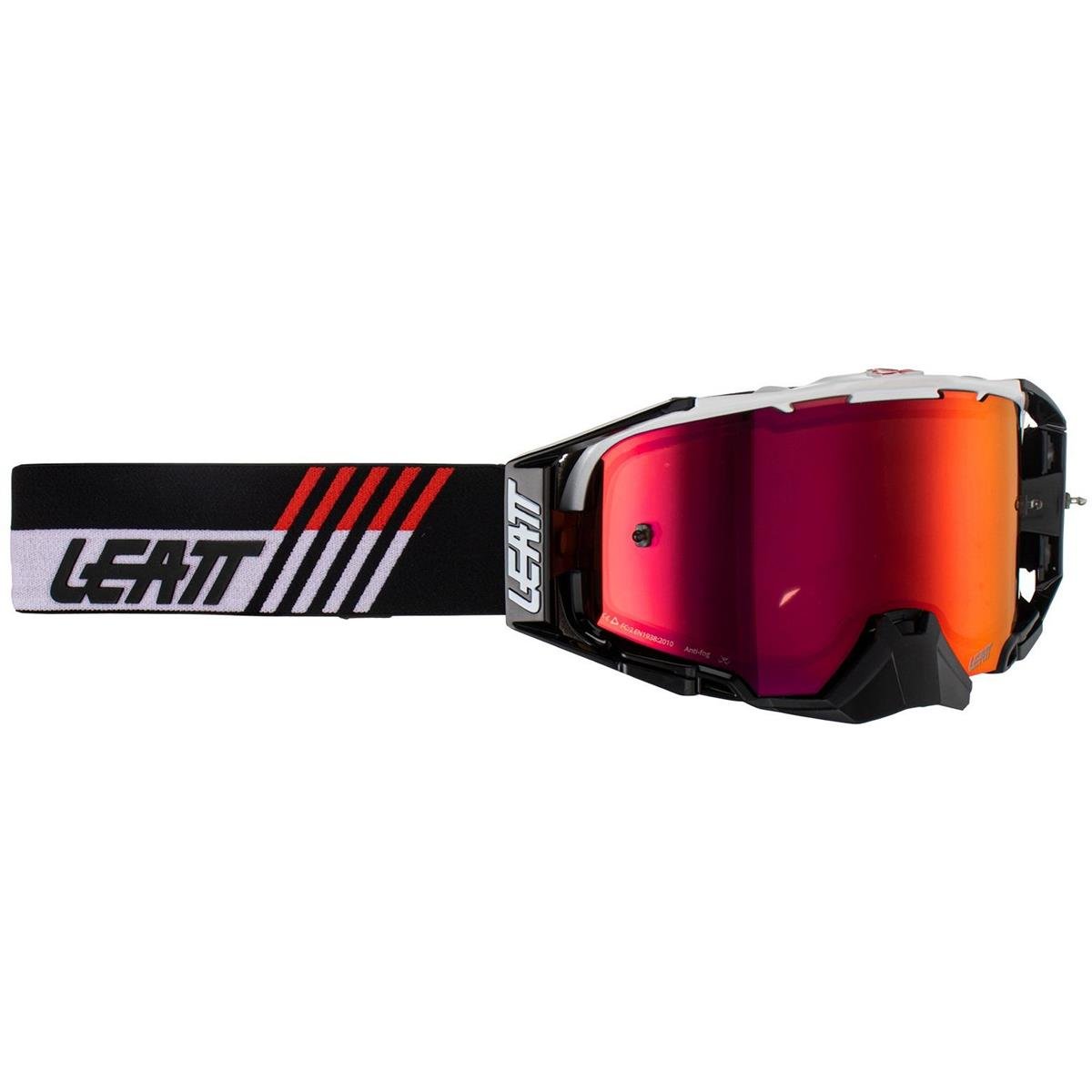 Leatt Crossbrille Velocity 6.5 IRIZ Weiß/Rot