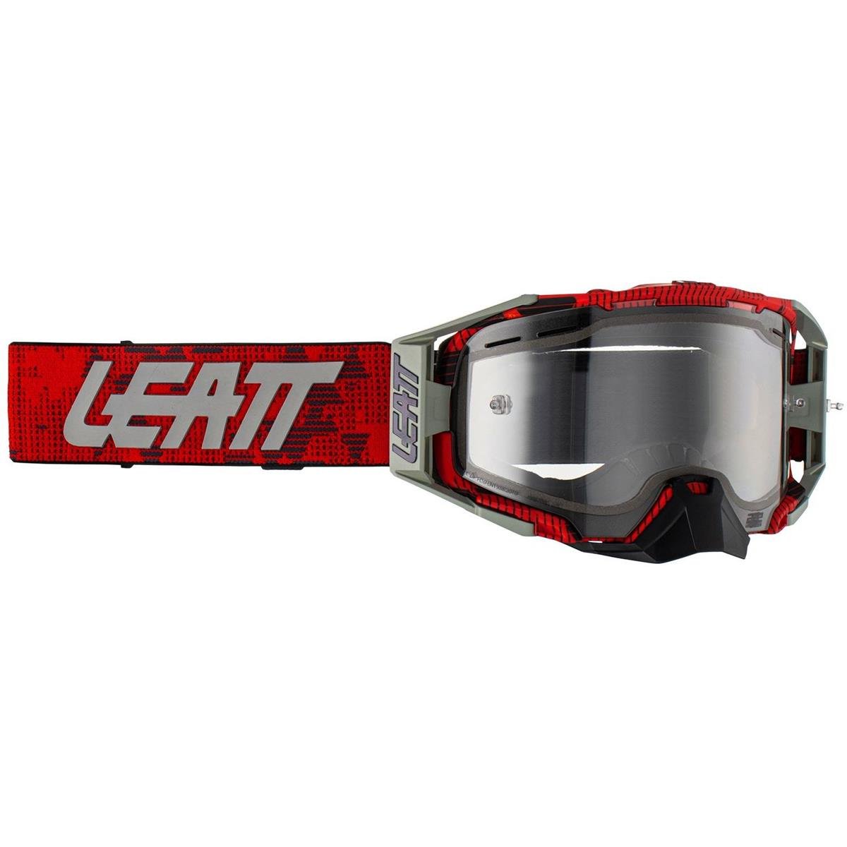 Leatt Goggle Velocity 6.5 Enduro JW22 Red - Clear