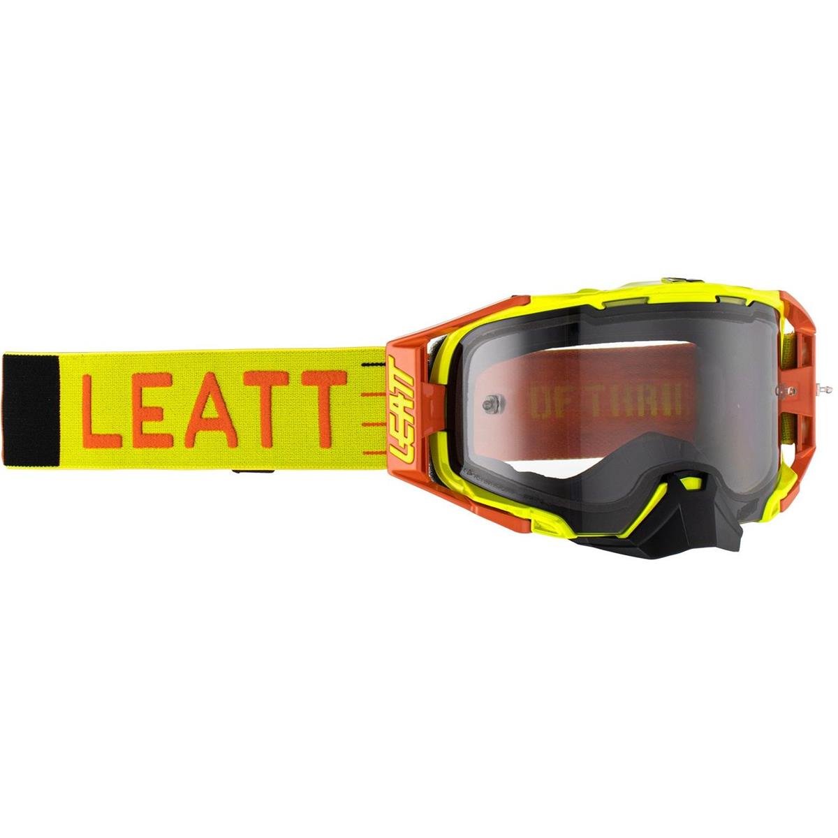 Leatt Crossbrille Velocity 6.5 Citrus - Hellgrau