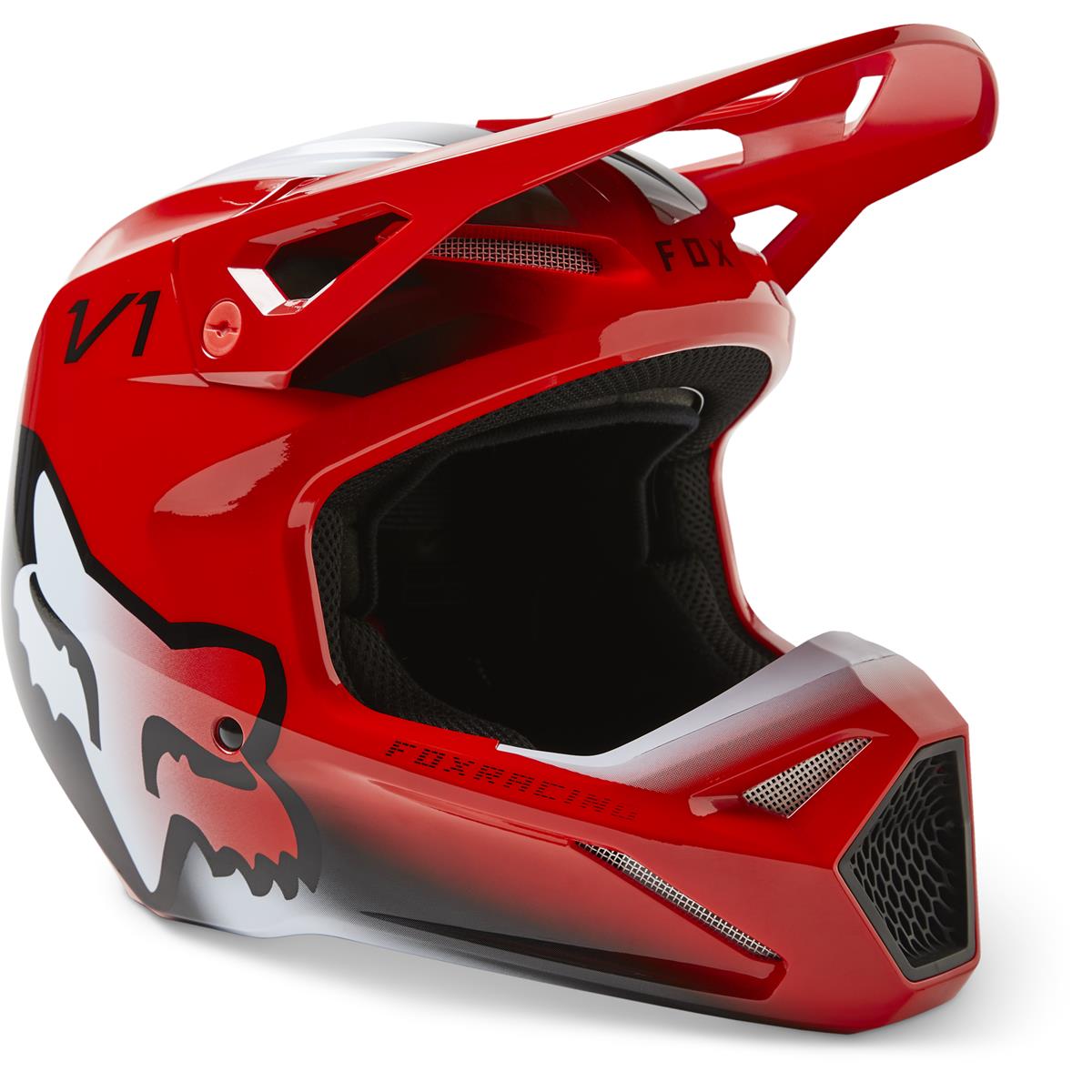 Fox Kids Motocross-Helm V1 Toxsyk Flo Red