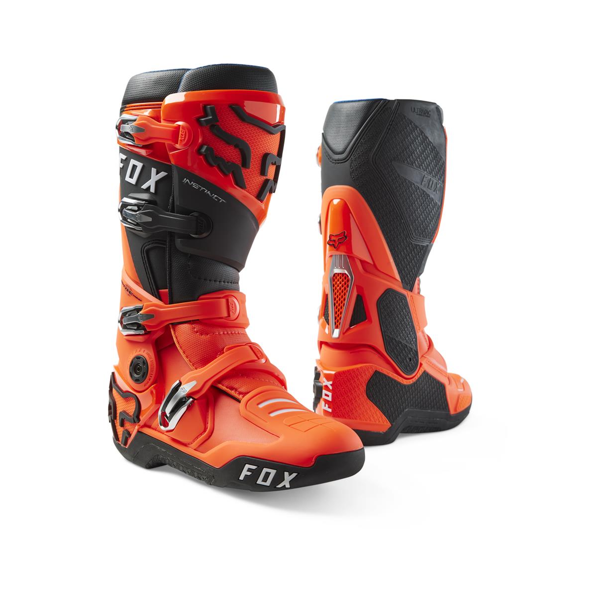 Fox Motocross-Stiefel Instinct 2.0 Flo Orange