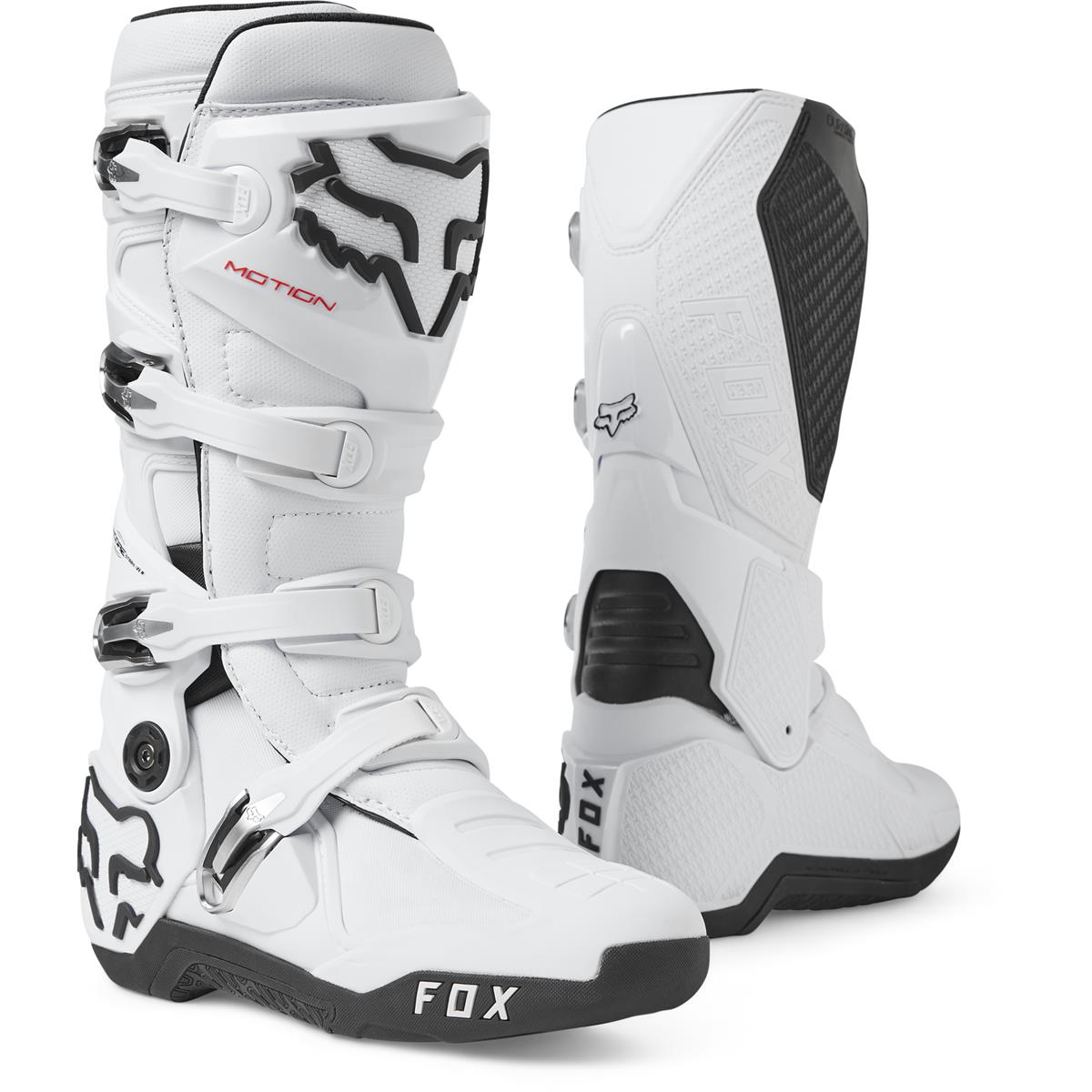 Fox Motocross-Stiefel Motion Weiß