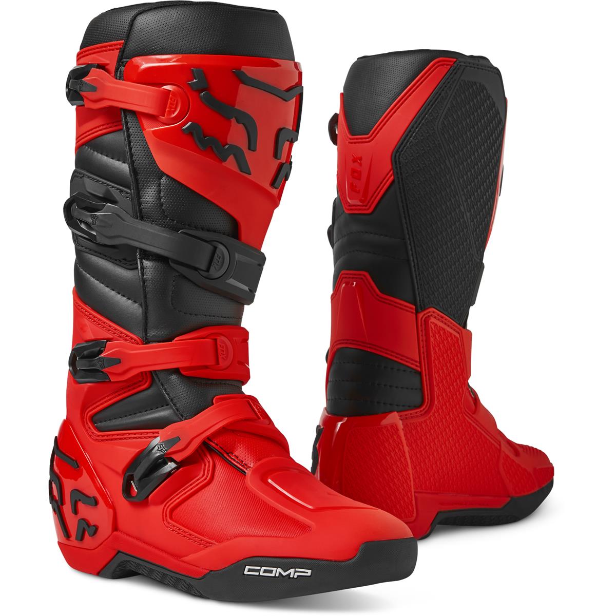 Fox MX Boots Comp Flo Red