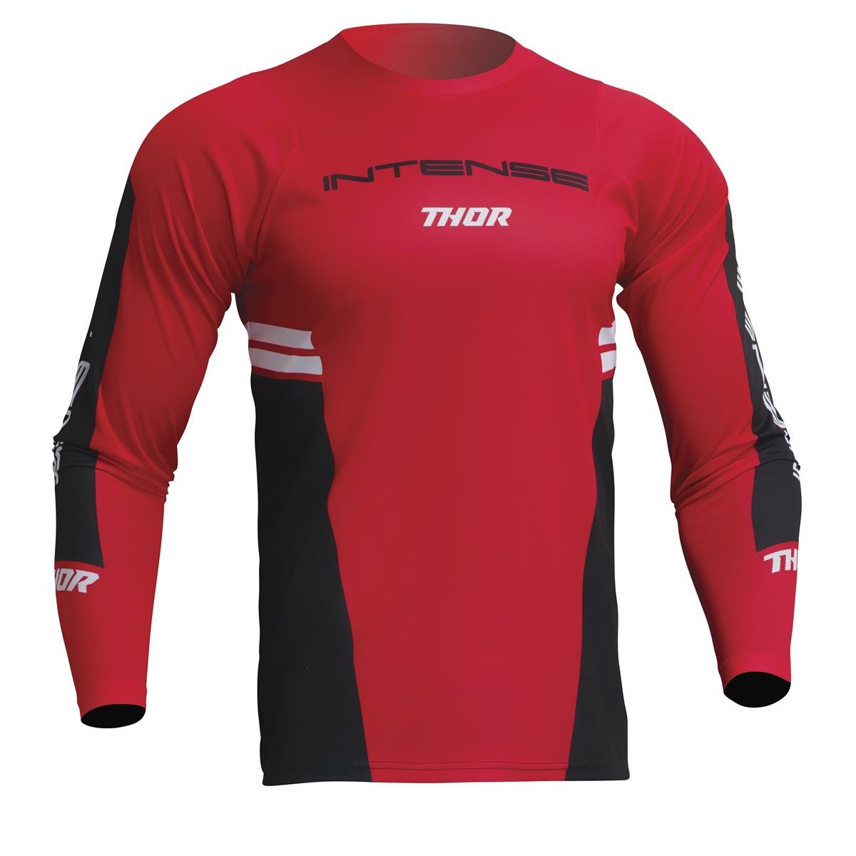 Thor MTB Jersey Long Sleeve Intense Assist Berm - Red/Black