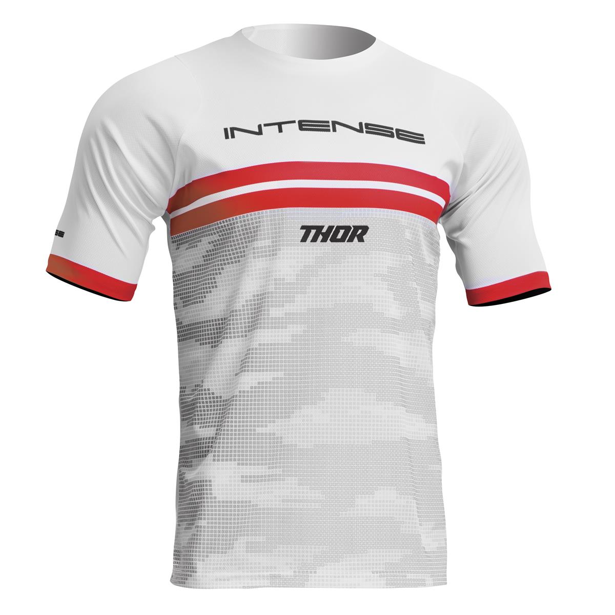 Thor MTB Jersey Short Sleeve Intense Assist Decoy - White/Camo