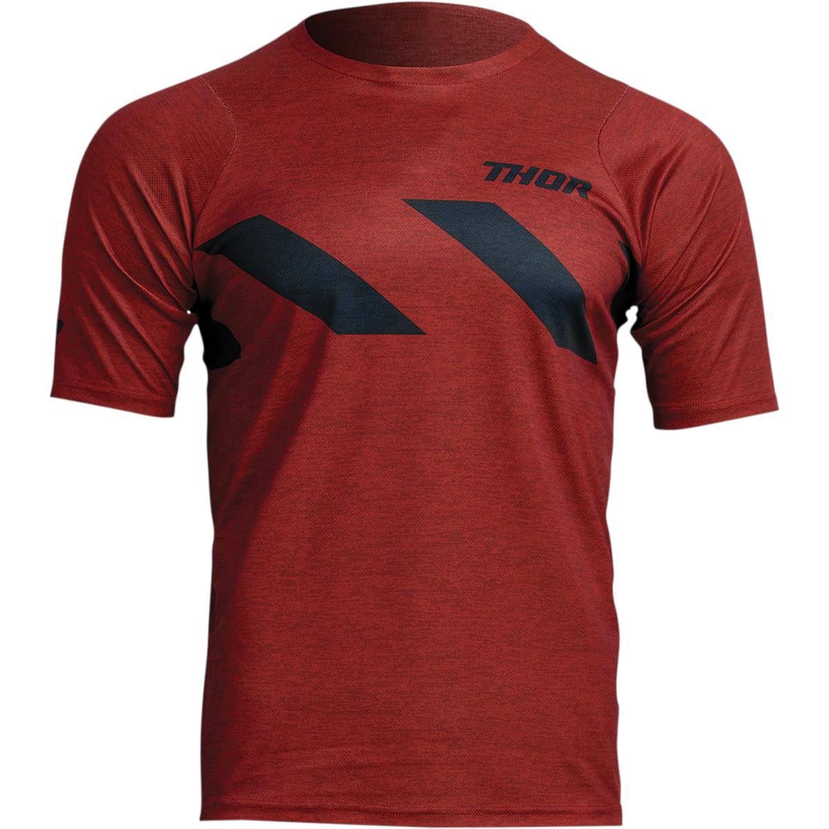 Thor MTB Jersey Short Sleeve Assist Hazard - Heather Red/Black