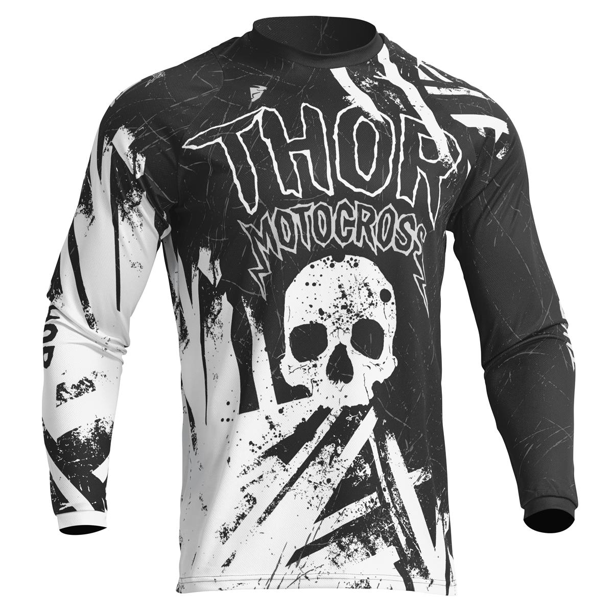 Thor Kids MX Jersey Sector Gnar - Black/White