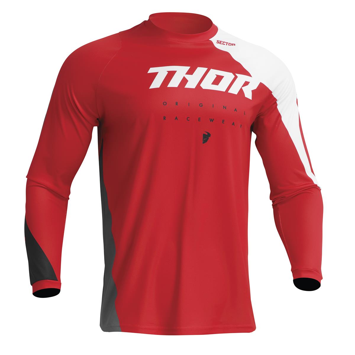 Thor Kids MX Jersey Sector Edge - Red/White