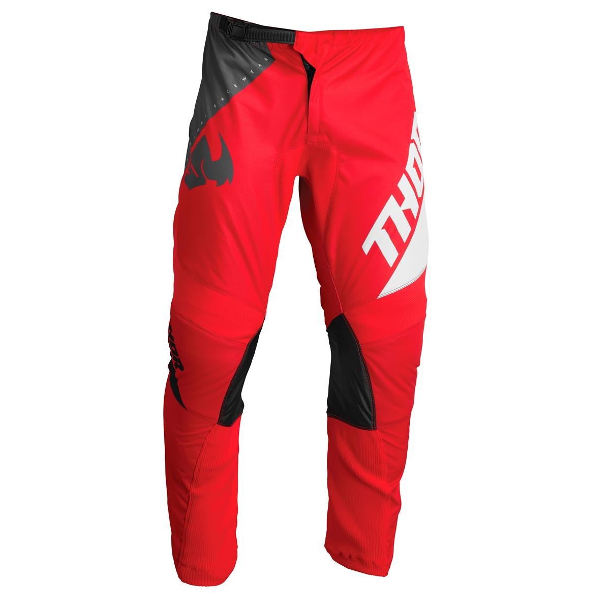 Thor Kids MX Pants Sector Edge - Red/White