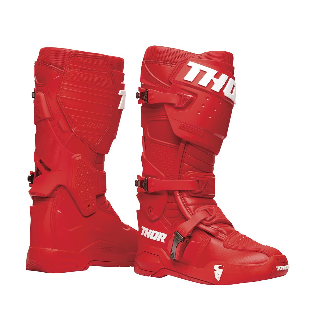Thor Motocross-Stiefel Radial Rot