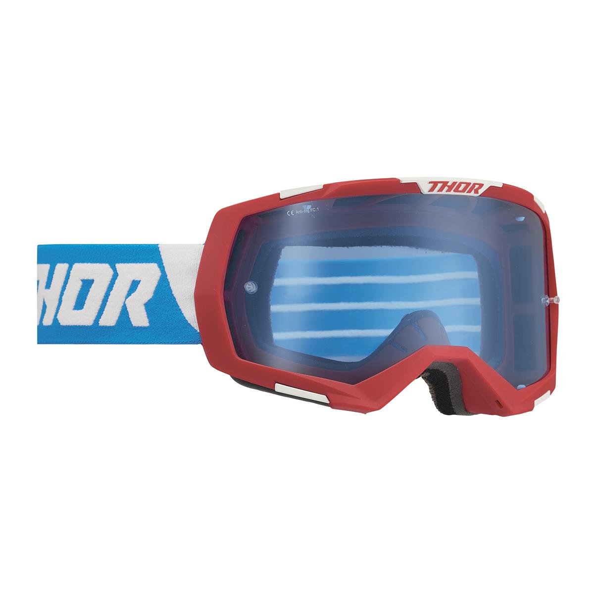 Thor MX Goggle Regiment Red/White/Blue