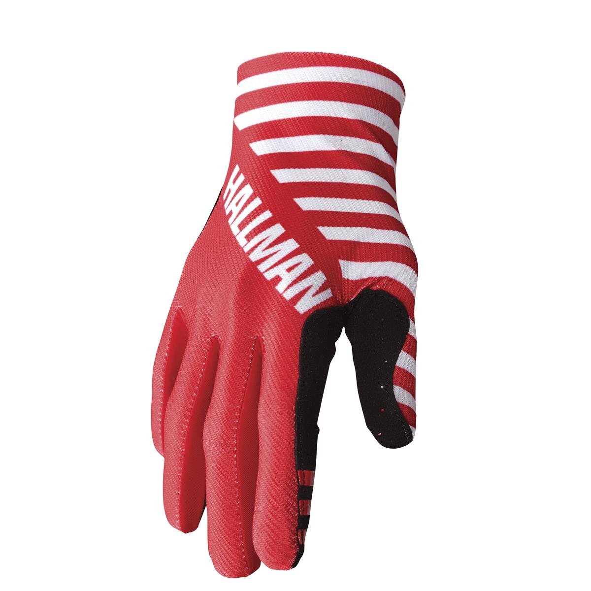 Thor Gloves Mainstay Slice - White/Red
