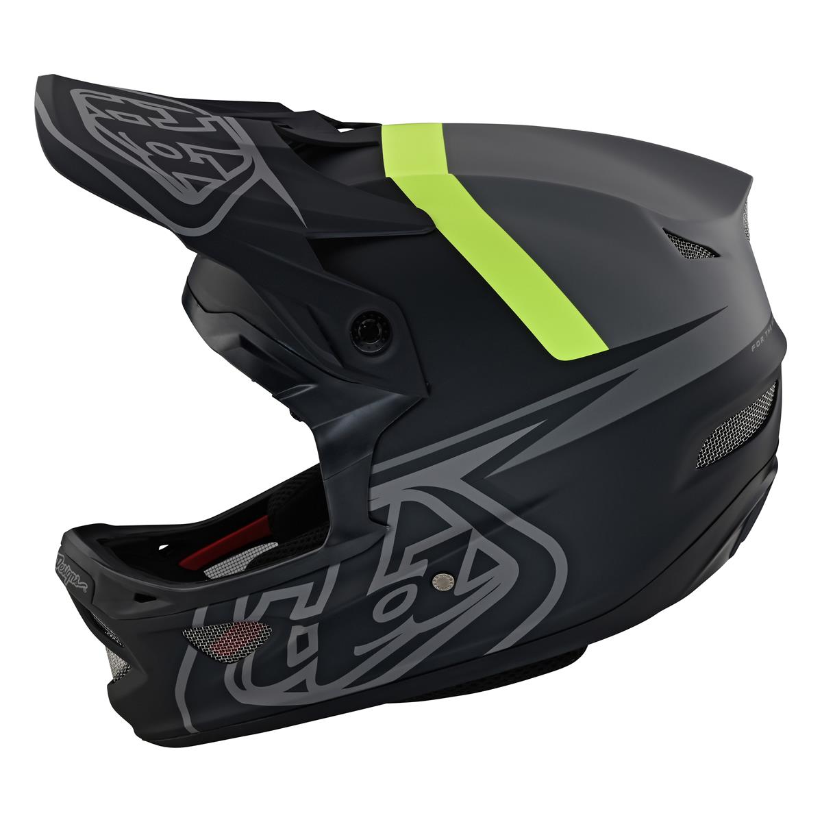Troy Lee Designs Downhill MTB-Helm D3 Fiberlite Slant - Grau