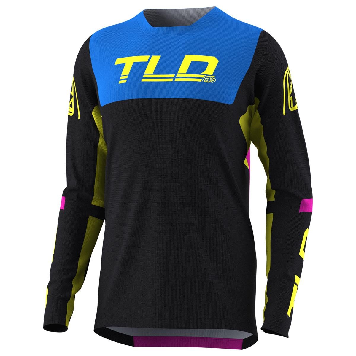 Troy Lee Designs MTB Jersey Long Sleeve Sprint Fractura - Black/Yellow