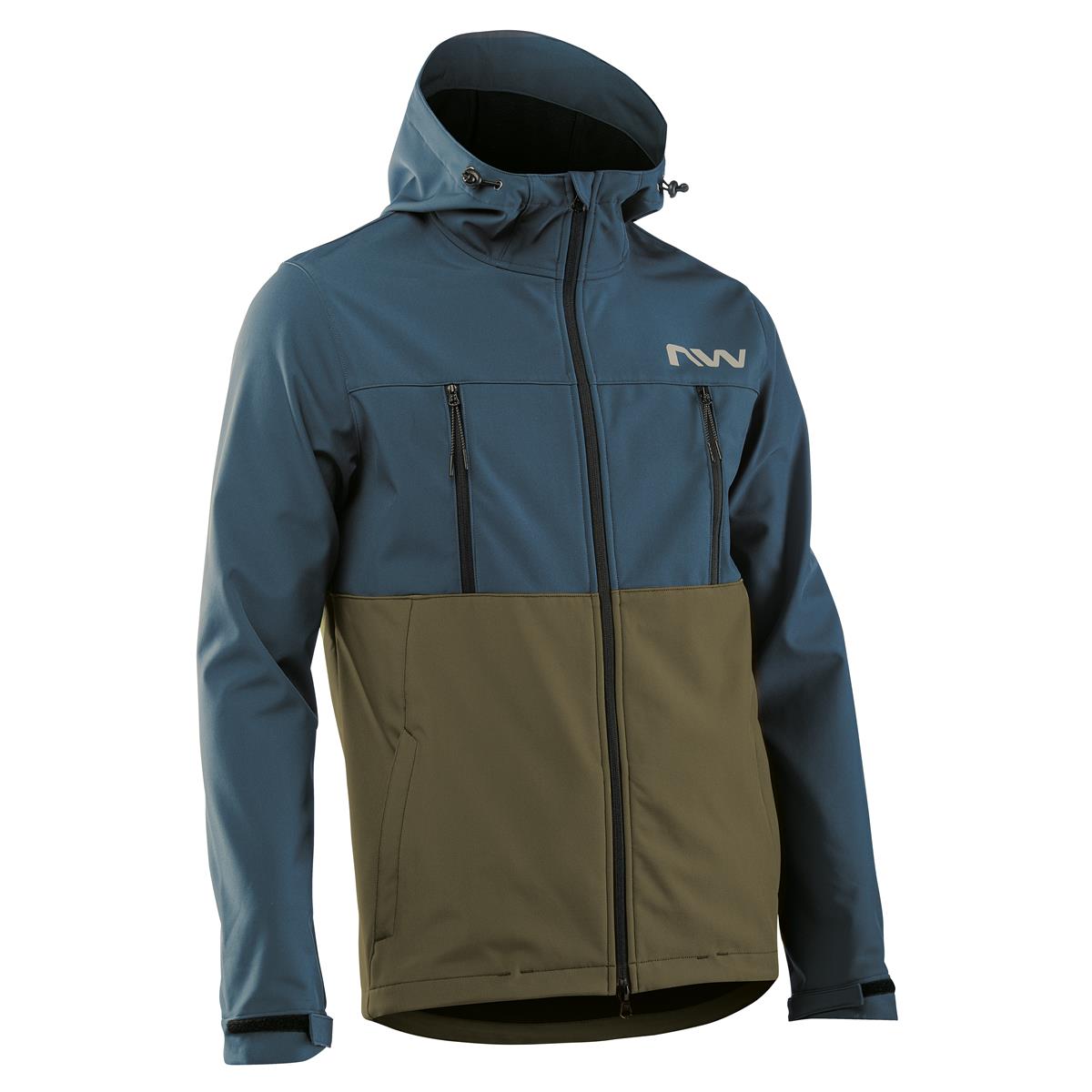 Northwave MTB Jacket Easy Out Softshell Deep Blue/Forest Green