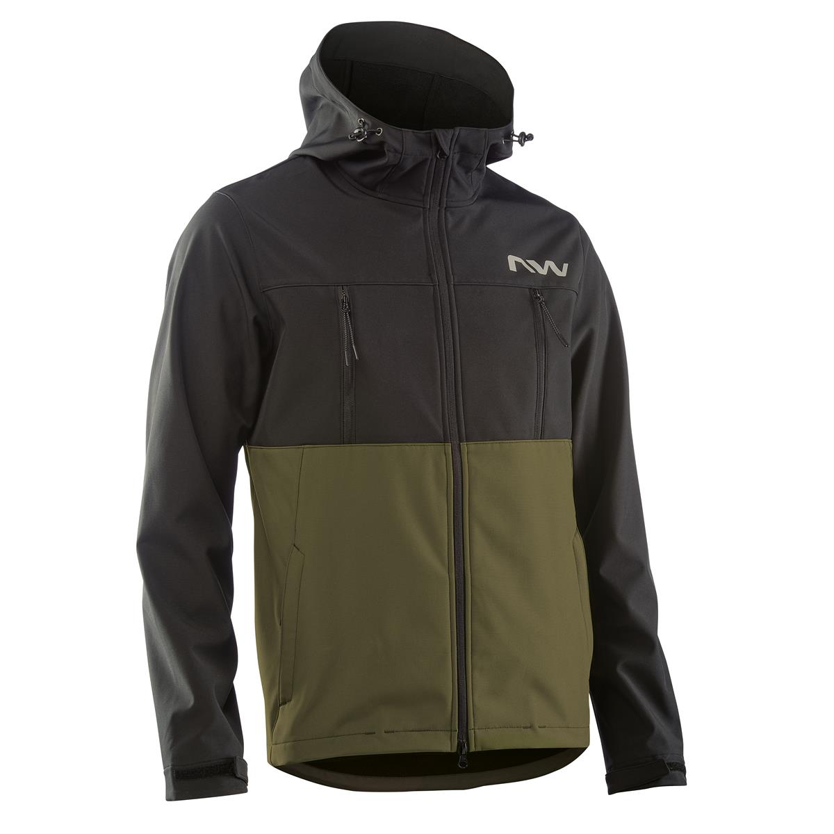 Northwave Giacca MTB Easy Out Softshell Verde Foresta/Nero