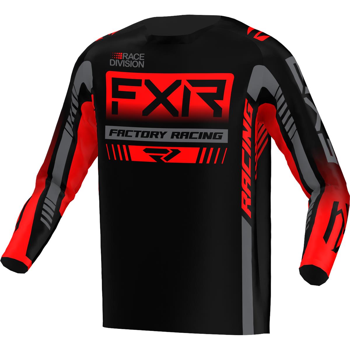 FXR MX Jersey Clutch Pro Black/Red/Char