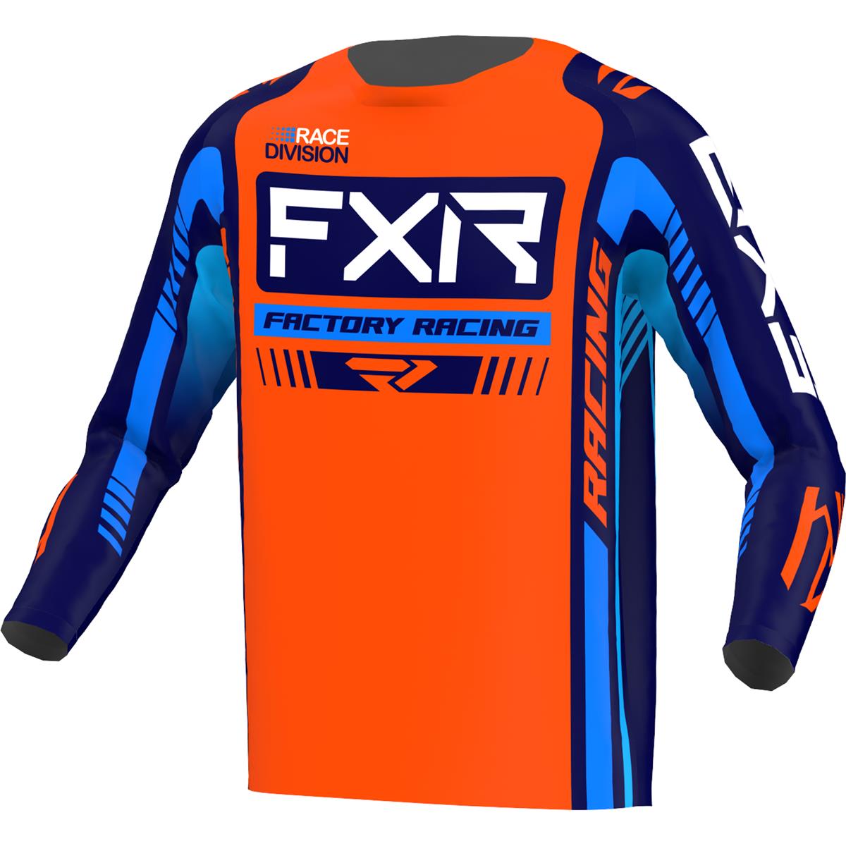 FXR Kids MX Jersey Clutch Pro Orange/Navy