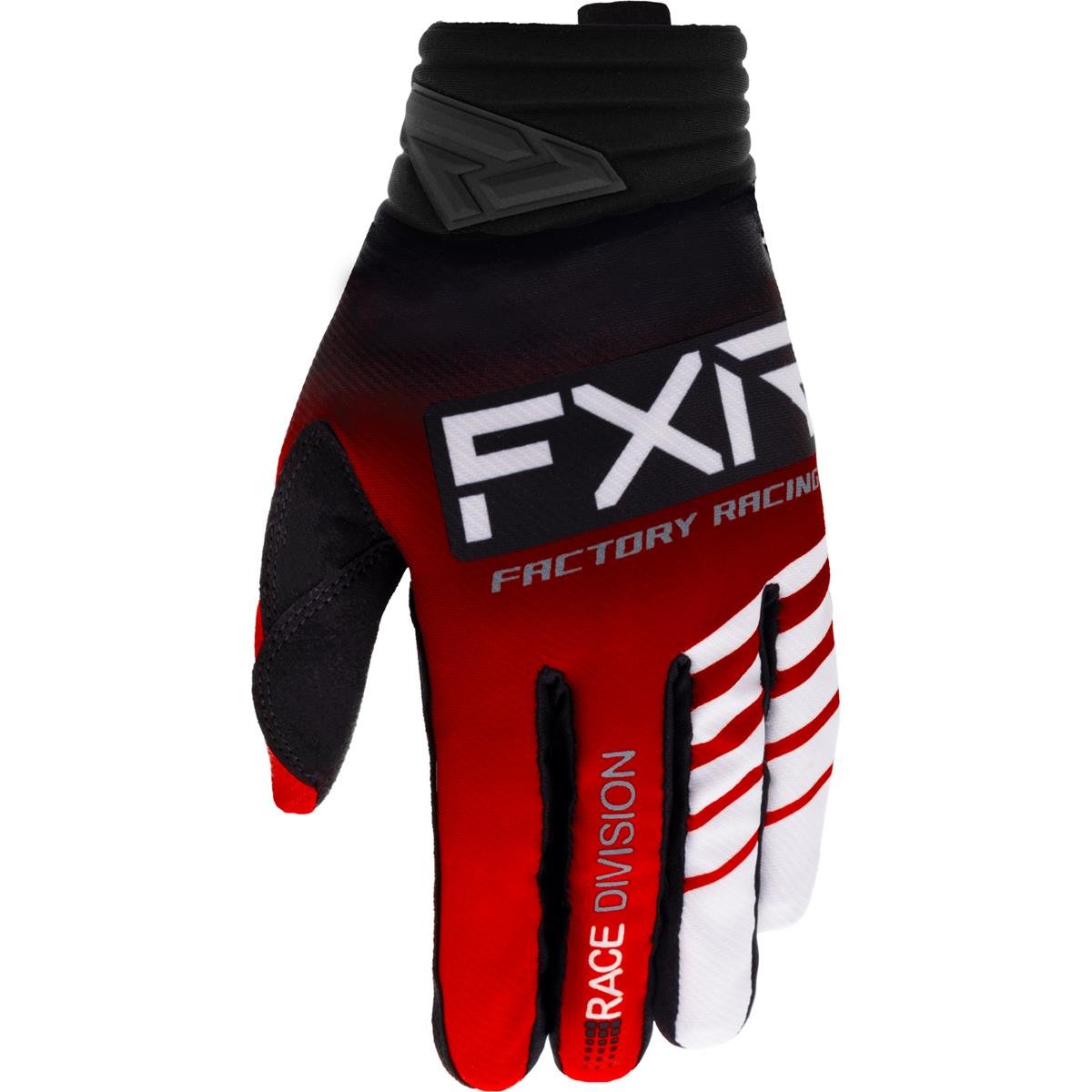 FXR MX Handschuhe Prime Rot/Schwarz/Weiß