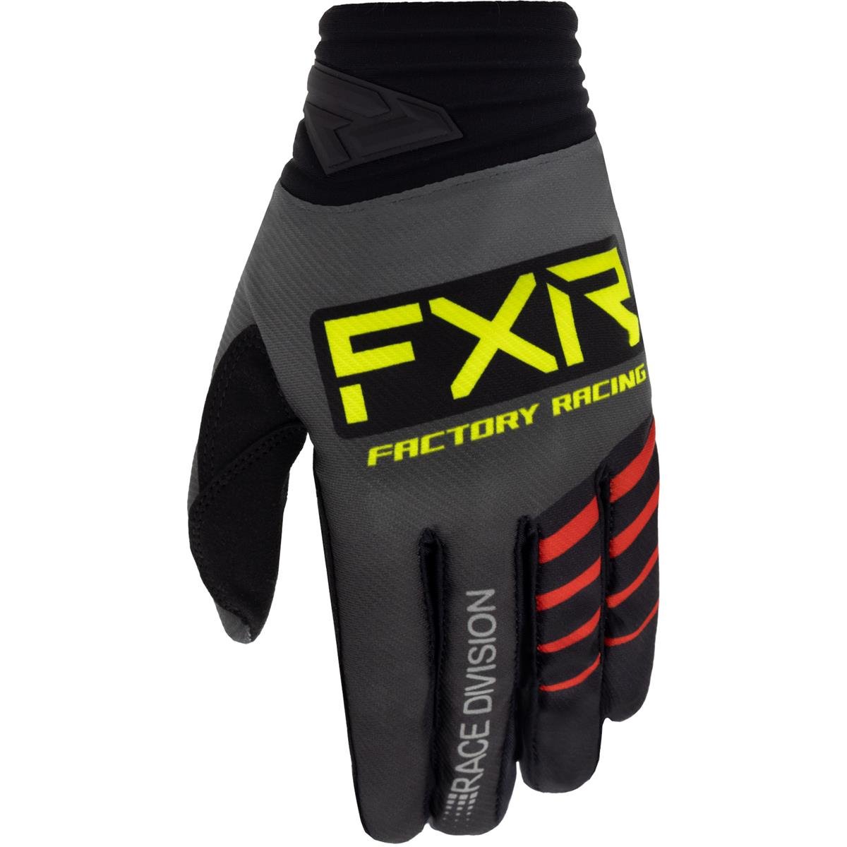FXR MX Gloves Prime Gray/Black/HiVis