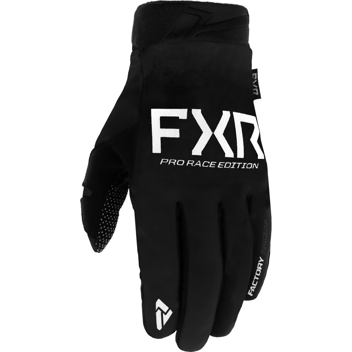 FXR MX Handschuhe Cold Cross Ultra Lite Schwarz/Weiß